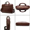 Couro Genuíno Masculino Reunião de Negócios Viagem de Negócios Pasta de Couro de Vaca de Primeira Camada Bolsa Simples para Laptop Bolsa de Ombro Único Transversal para Homens