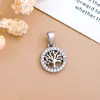 Colgante Moda Transfronteriza Árbol Grande Delfín Zirconia Microincrustada Colgante de Collar para Mujer Diseño Simple Elegante Accesorios de Joyería