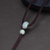 Colgante de jade natural simple, collar de cuerda para colgar en el cuello, colgante de cuerda de jade, colgante de jade, colgante de Buda de jade, colgante de cuerda
