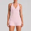 Conjunto de fitness transfronterizo: hermoso chaleco deportivo de espalda con cuello halter, secado rápido para correr al aire libre, conjunto de atuendo para Pilates y yoga