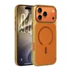 Adequado para capa transparente magnética de cobertura total para iPhone 18 Pro Max, capa protetora de tecido tecnológico dois em um Apple 17 16
