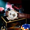 Reloj mecánico hueco para hombre TEVISE Twist, reloj de negocios luminoso con sol, luna y estrellas, reloj transfronterizo al por mayor