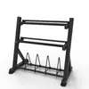 Venta Directa de Fábrica Popular Transfronteriza Mini Rack Doble para Mancuernas Rack para Colocar en Casa Gimnasio de Dos Pisos Vertical Fijo
