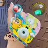Llavero Auténtico de Cámara de Proyección de Shin-Chan Dibujos Animados Colgante para Mochila Escolar Llavero de Pareja Colgante de Muñeca Regalo