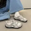 Tênis Retro do Exército Alemão, Sapatos Casuais de Solado Grosso 2026, Tênis de Lona Versátil Novo, Macio, com Cadarço, Estilo Coreano, Baixo