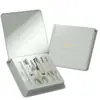 Set Personalizado de Cortaúñas de Nuevo Color Degradado, Tijeras para Uñas de Aspecto Elegante, Lima de Vidrio, Set de Pedicura, Set de 6 Piezas de Cortaúñas