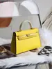 Bolsa Kelly Colorida Mais Vendida no Aliexpress, Bolsa de Mão Feminina Moda Europeia e Americana, Bolsa de Ombro Único Transversal de Alto Padrão para Mulheres
