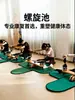 Equipamento Chanrou Torre de Polia Pilates, Tapete de Rotação da Coluna, Piscina Espiral, Dispositivo Espiral, Piscina Espiral Comercial para Estúdios de Yoga