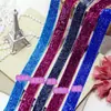 Accesorios para Joyería DIY/Accesorios para el Cabello Cinta Brillante de 2 cm Nuevos Colores Disponibles 9 Colores a Elegir Precio por 1 Yarda Azul Real Profundo