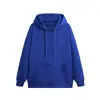 Logo personalizado, exportación transfronteriza europea y americana, sudadera con capucha de estilo japonés minimalista para otoño/invierno de corte holgado, sudadera retro americana con forro polar para hombre