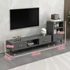 Mesa de Centro Combinación Gabinete de TV Extensible De Pie Madera Maciza Hogar Apartamento Pequeño Sala de Estar Moderna Simple Patas de Madera Maciza Gabinete de TV
