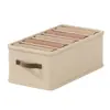 Cesta plegable para almacenamiento de ropa, un organizador versátil para armarios del hogar, con gran capacidad y múltiples niveles para el almacenamiento eficiente de la ropa