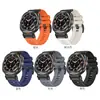 Para Samsung Galaxy Watch Ultra7 47mm correa funcional deportiva de grano de cabeza de caucho de flúor