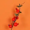 Fruta Artificial al por Mayor Material de Simulación Granada Decoración de Año Nuevo Accesorios para Inauguración de Casa Flores Artificiales Falsas