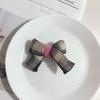 Lazo a cuadros de tela rellena de algodón, accesorios semiacabados, accesorios de joyería para bricolaje, zapatos, horquillas, accesorios para fundas de teléfono