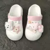 Los Zuecos para Cachorros West Highland Más Vendidos del Libro Rojo Set de Flores para Zapatos Accesorios de Joyería DIY de Dibujos Animados