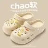 Zapatos de cueva para mujer de alto valor de color diy para uso en verano explosiones red net gruesa suela antideslizante playa agujero zapatos al por mayor
