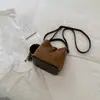 2026 nuevo y elegante bolso cubo para mujer, bolso de hombro de moda, diseño único, alta calidad, color sólido, bolso cruzado