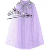 Conjunto de Capa da Elsa Fantasias de Performance para o Dia das Crianças de Halloween Brinquedos Infantis Brinquedos de Ano Novo Presentes para Crianças