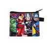 Nova Carteira de Moedas Série Marvel Estudante Grande Capacidade Porta-Cartões de Alta Qualidade Mini Bolsa para Fones de Ouvido Infantil Bolsa de Armazenamento