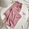 2022 Verão Solto Cintura Alta Listrado Plissado Calças Largas Calças Casuais Femininas Slim-fit Retas Modernas