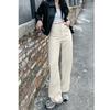 885 Tiro No Real Casual Calle Coreana Base Pierna Recta Denim Modificado 2022 Nuevo Aspecto Alto Ajustados Pantalones de Pierna Ancha