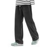 Pantalones Gruesos con Forro Polar para Hombre Invierno Marca de Moda Urbana Rectos Negros Holgados Deportivos Niños Primavera y Otoño Pantalones Casuales
