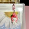 Llavero Sanrio tridimensional con dibujos de comida y juegos, bonito colgante para bolso, estudiante, feo, lindo, pez feo, chica, colgante de corazón