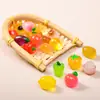 Paisaje Miniatura Verduras y Frutas Artificiales Juguetes de Comida DIY Adornos de Decoración Accesorios de Bolsa Sorpresa Escritorio Fruta Artificial Resina