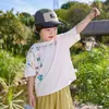 Camiseta de Manga Corta Estampada para Niños Lanweiliyang Estilo Delgado Niños Nuevo Estilo 2026 Tops de Verano para Niños Pequeños y Medianos Moderno