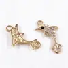Accesorios para pulseras y collares de joyería DIY europeos y americanos, accesorios redondos de diamante para joyería, accesorios de aleación, éxitos de Amazon