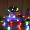 Luzes de Fio de Bolinhas Brancas Pequenas em Estoque para Iluminação de Ambiente de Quarto, Festa de Aniversário, Luzes de Fio de Bolas Redondas Estreladas, Pequenas Luzes Coloridas para Decoração de Acampamento
