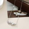 Luz de luxo design requintado sentimento em forma de gota colar de zircão elegante único estilo frio moda all-match clavícula cadeia feminina