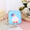 Bolsa de Almacenamiento para Toallas Sanitarias, Bolsa de Silicona Multifuncional para Artículos Varios, Bolsita para Llaves, Estuche Portátil para Mujer con Colgante de Cadena