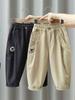 4106 Pantalones para Niños 2026 Nuevos Elegantes de Primavera y Otoño Versátiles para Niños Estilo Coreano Pantalones Casuales Frescos para Niños de Otoño