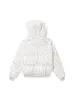 Jaqueta de Algodão com Gola de Pelo Hello Kitty de Contas com Capuz e Gola Alta para Mulheres e Homens Nova Jaqueta Pão Acolchoada para Outono e Inverno 2025