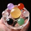 Adornos de cristal, micropaisaje, creativos, coloridos, con forma de bola de cristal, conjunto de siete estrellas, regalo de apertura, decoración del hogar