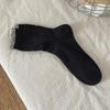 Calcetines Miu para Mujer 2026 Primavera/Verano Delgados con Lazo Calcetines de Media Pantorrilla Lindos Calcetines con Volantes de Encaje Calcetines de Algodón Coreanos