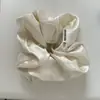 Scrunchie Azul de Cetim com Bolinhas Estilo Coreano para Mulheres, Lenço Quadrado de Moda de Alta Qualidade para Prender Coques