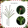 Amazon Transfronteiriço Pó Salpicado Enfeite de Árvore de Natal de Alta Qualidade Decoração Vermelha e Verde para Árvore de Natal Decoração de Cenário de Natal