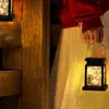 Decoração de feriado Luz solar LED luz de vela solar suspensa ao ar livre luz de vela de fio de cobre solar