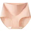 Ropa Interior de Algodón Puro para Mujer, Jacquard de Algodón Puro 10A Entrepierna Cintura Alta Control de Abdomen Tallas Grandes Shorts Sueltos para Mujer