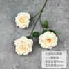 Flor Artificial Rosa Diamante de Tres Cabezas Utilería para Decoración del Hogar Boda Flor Artificial Hecha a Mano Transfronteriza Adornos Venta al por Mayor