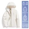 Chaqueta Luo Duo para Hombre 2025 Nueva Primavera y Otoño Juvenil Exterior Impermeable y Cortavientos Chaqueta Tres en Uno para Hombre