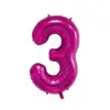 Globos Pequeños Digitales de Papel de Aluminio 16 pulgadas Versión Americana Delgados Decoración Fiesta de Cumpleaños Comercio Exterior Globos Digitales Venta al por Mayor
