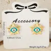 Distrito Lu Nueva Moda Femenina Joyería Temperamento Pequeños Pendientes de Cobre Incrustados con Circonita Pendientes Retro Versátiles Pendientes Pendientes