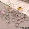 Base de Anillo Abierto Ajustable, Banda de Anillo, Anillo de Anillo, Materiales y Accesorios para Joyería DIY Hecha a Mano, Joyería Versátil para Niños