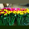 Lámpara de enchufe de rosa y tulipán artificial impermeable para exteriores para ingeniería hotel césped franja verde lámpara LED de caña