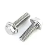 Perno Hexagonal con Brida de Acero Inoxidable 304 con Arandela Antideslizante Tornillo Antiaflojamiento 4M5M6M8M10M12Mm