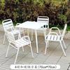 Conjunto de Mesa e Cadeiras de Liga de Alumínio para Exterior Pátio Villa Varanda Externa Jardim Impermeável Protetor Solar Mesa e Cadeiras de Lazer para Exterior